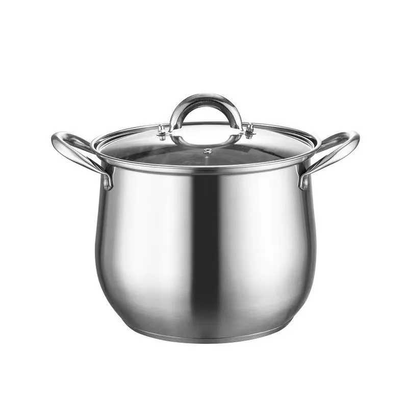 Thickened Stainless Steel Stock Pot Large Capacity Drum Soup Pot Kitchen Cooking Utensil Multifunction Double Ear Cooking Pot - AliExpress 15