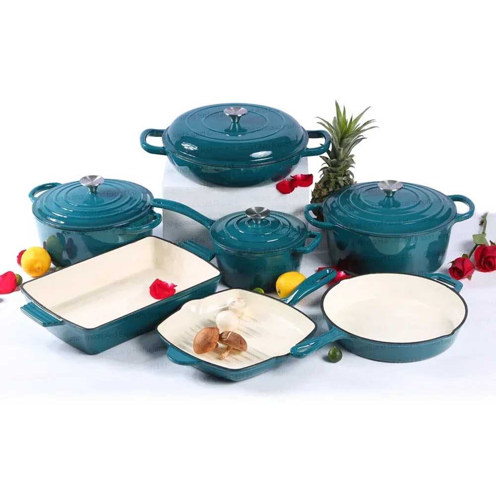 Wholesale Enamel Cast Iron Cookware Cooking Pot Casserole Set Wholesale Kitchenware Manufacturer - AliExpress 15