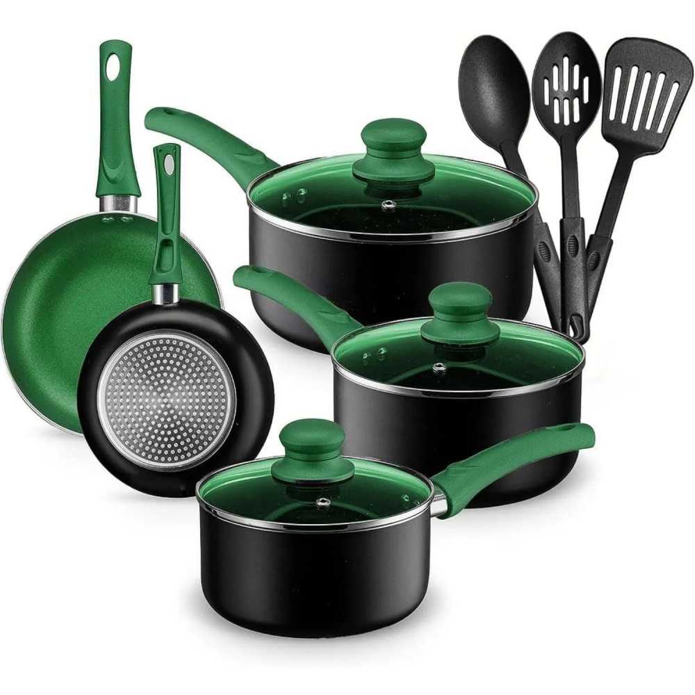 Pots And Pans Set Kitchen Cookware Sets Nonstick Aluminum Cooking Essentials 11 Pieces Purple - AliExpress 15