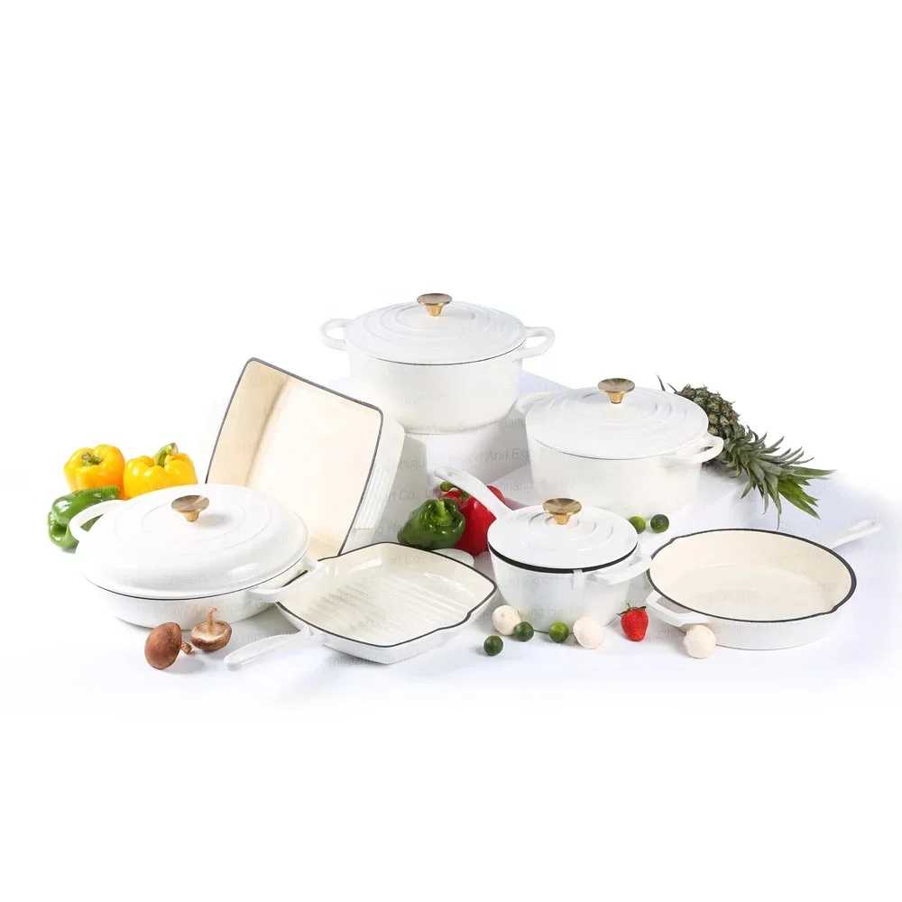 Wholesale Enamel Cast Iron Cookware Cooking Pot Casserole Set Wholesale Kitchenware Manufacturer - AliExpress 15