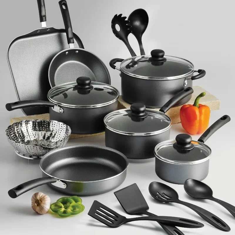Multifunctional 18-piece non-stick cookware set, easy to clean, scald-proof and non-stick, suitable as a gift - AliExpress 15