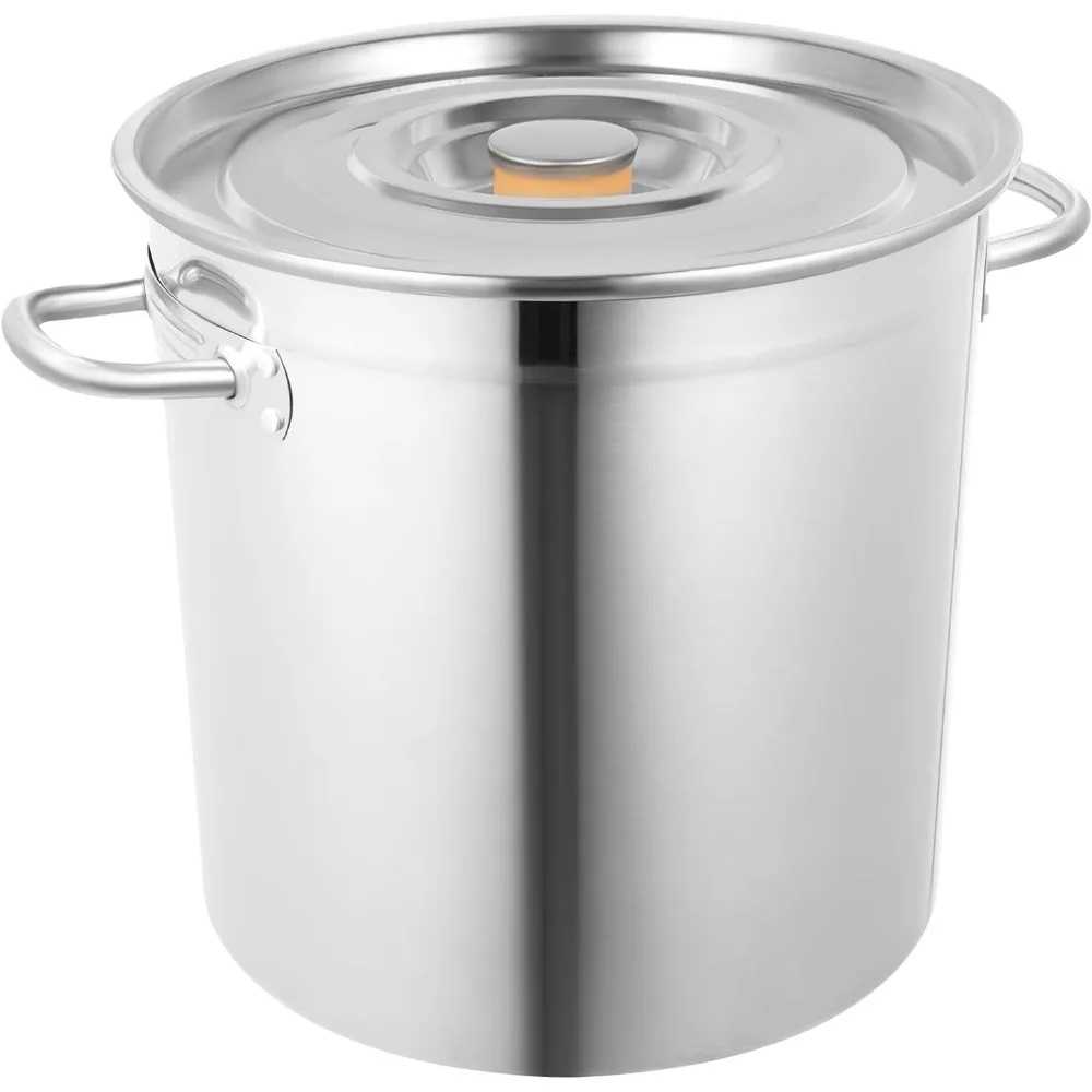 30 Quart 35L Commercial Grade Stockpot 201 Stainless Steel Stockpot Heavy-Duty Canning Pot Soup Pot with Lid for Soup - AliExpress 15