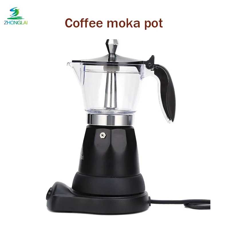 220V 300ml Aluminum Electric Mocha Pot Italian Coffee Maker Household Fast And Convenient Electric Coffee Pot - AliExpress 6